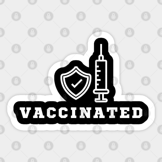 I Am Fully Vaccinated Sticker by HobbyAndArt